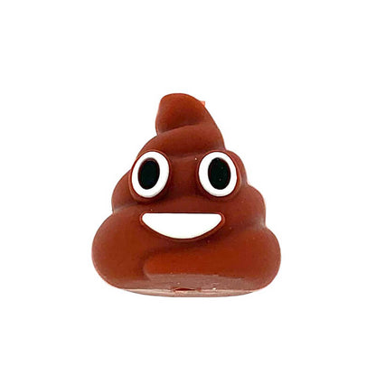 Silicone 3D Focal Beads Poop Pile Front Facing 4
