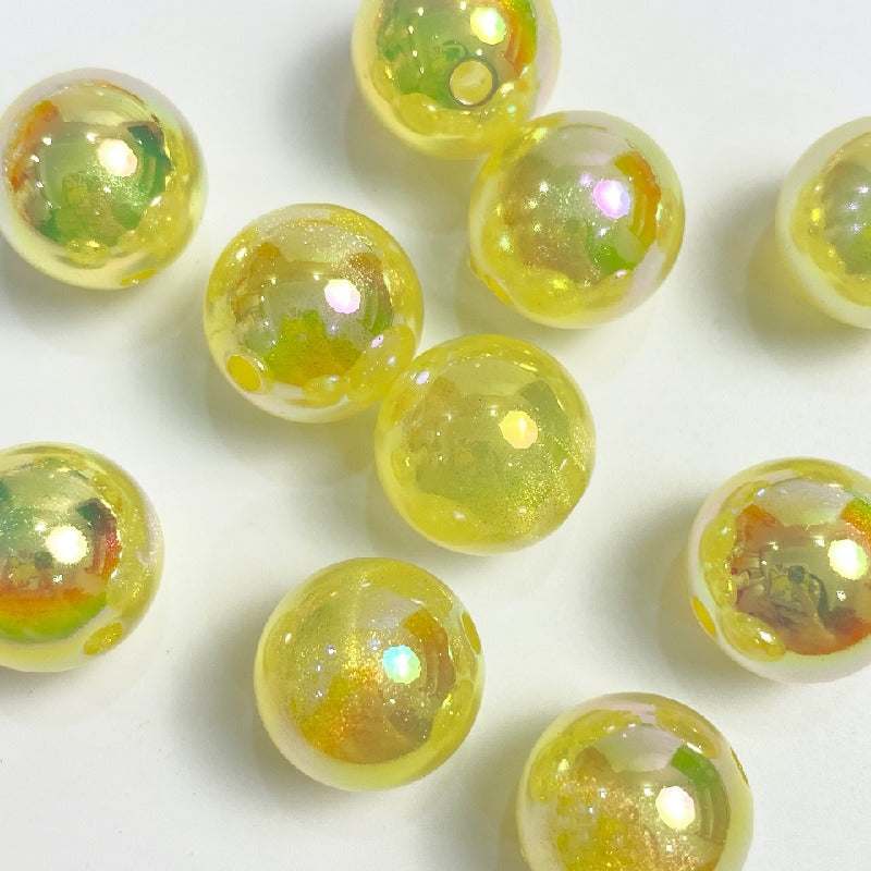 50pcs 16mm Glow in Dark Round Acrylic Beads for Jewelry Making 7