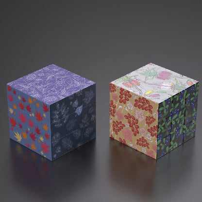 Plastic Zodiac Magic Fidget Cube Puzzle Toy 5.7cm 18