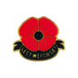20pcs Silicone Focal Beads Lest We Forget Poppy with Banner