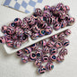 10pcs 16mm Zebra Stripe Round Acrylic Beads UV Finish 9