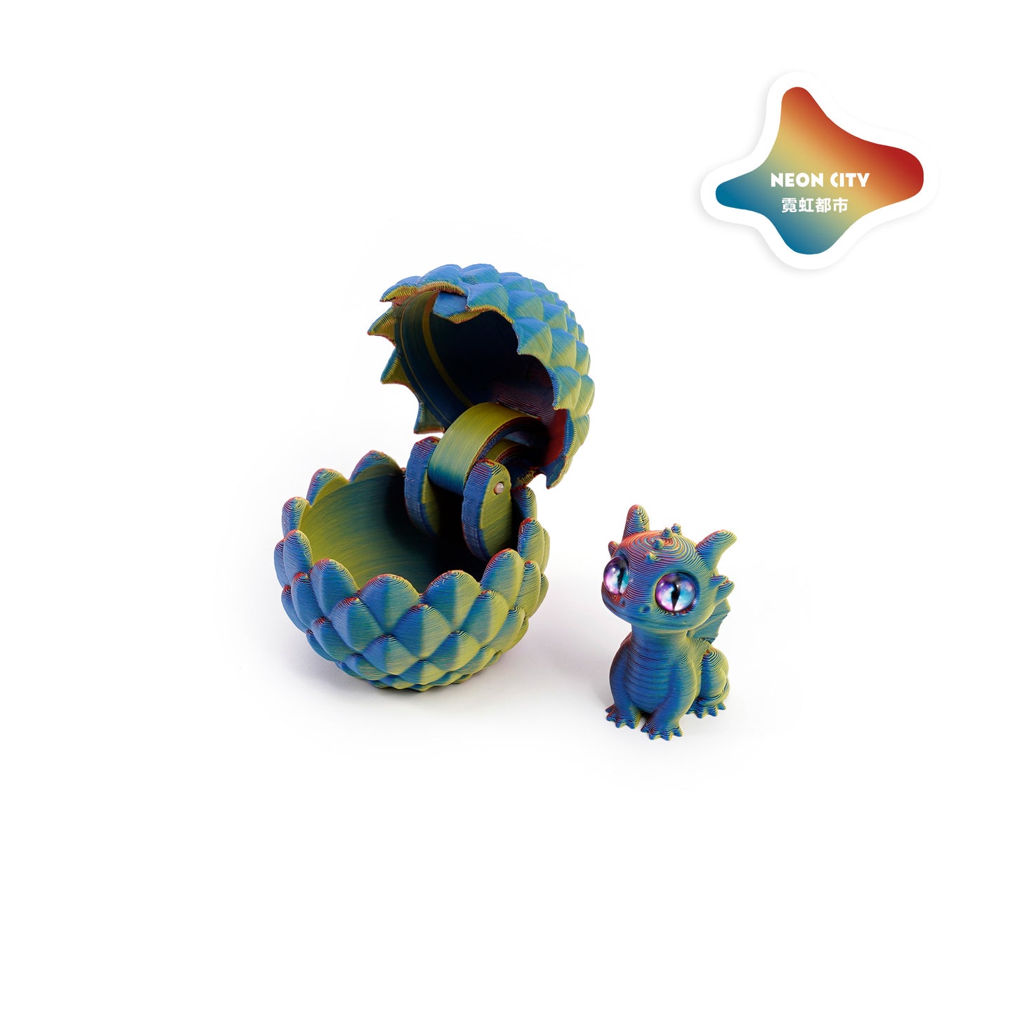 3D Printed Openable Dragon Egg Set Cute Pet Dragon Ornament Gift