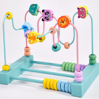 Wooden Cartoon Forest Animals Bead Maze Educational Toy 2