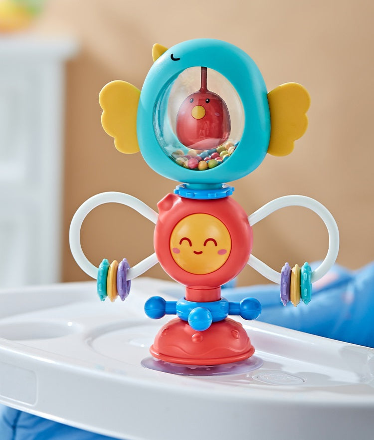 Bird Rattle Suction Cup Spinner Sorting Toy for Babies 5