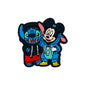 Silicone Focal Beads Blue Alien Character Large Ears with Round Ear Mouse Character Front Facing