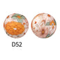 50pcs 15mm Rhombus Printed Silicone Beads Colorful Design 17