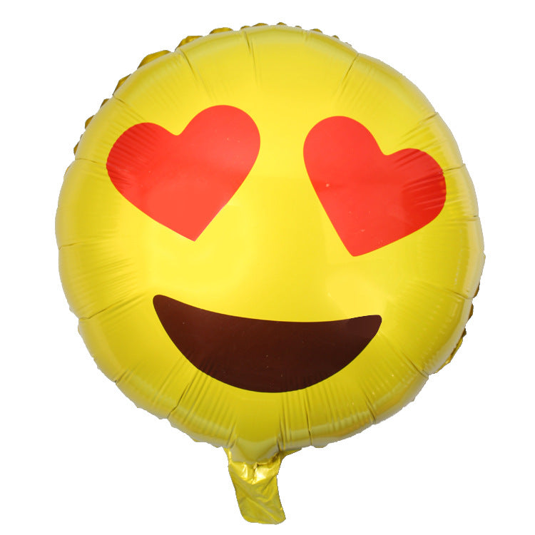 Face Expression Foil Balloons Birthday Party Decoration 50pcs 18 Inch 5