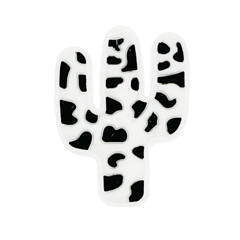 20pcs Silicone Focal Beads Cactus Cutout Center Design 6