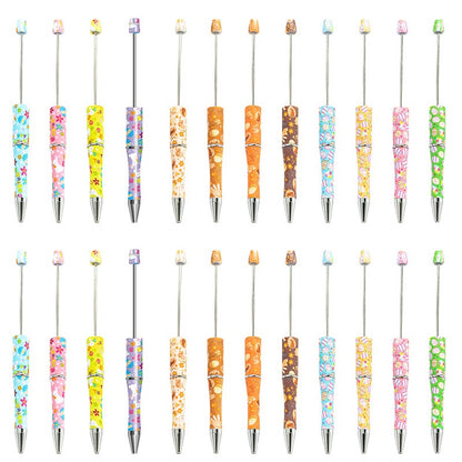 Easter Bunny Print Beadable Ballpoint Pens DIY Craft Supplies