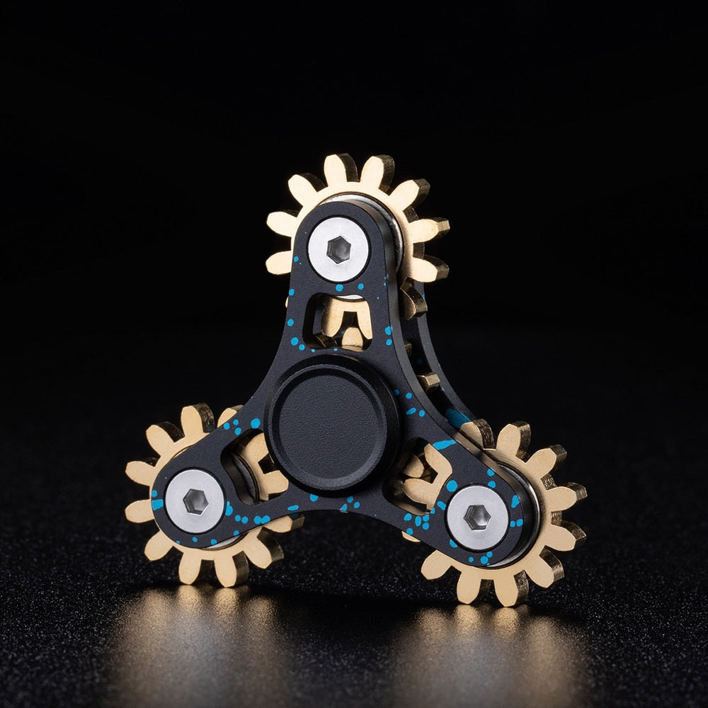 Metal Fidget Spinner 4-Gear Linkage Rotating Design 3