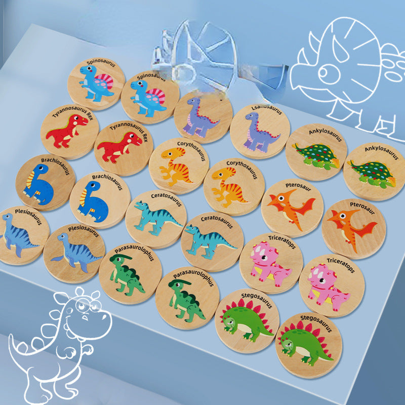 Wooden Find The Same Dinosaur Sorting Toy for Kids 2