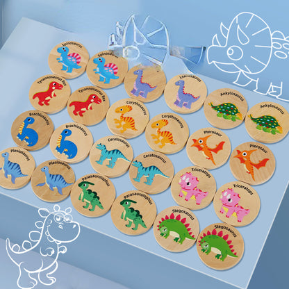 Wooden Find The Same Dinosaur Sorting Toy for Kids 2