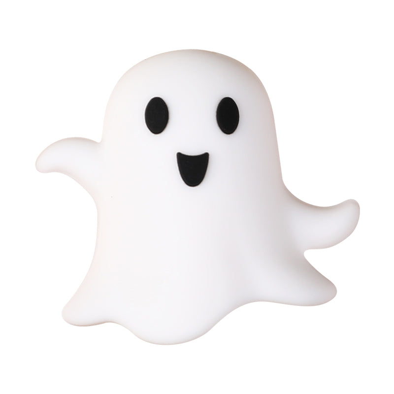 20Pcs Silicone 3D Focal Beads Halloween Theme Bat Ghost Haunted House 11