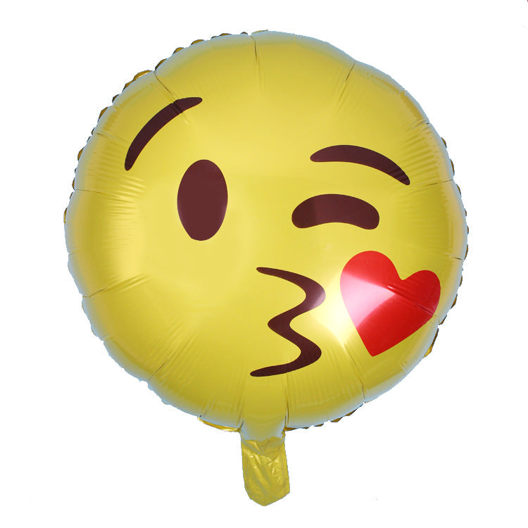 Face Expression Foil Balloons Birthday Party Decoration 50pcs 18 Inch 6