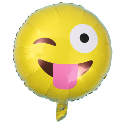 Face Expression Foil Balloons Birthday Party Decoration 50pcs 18 Inch 7