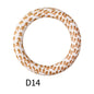 65mm Printed Silicone Beads Ring Shape Printed Design 20