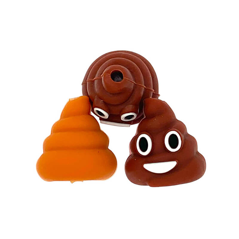 Silicone 3D Focal Beads Poop Pile Front Facing