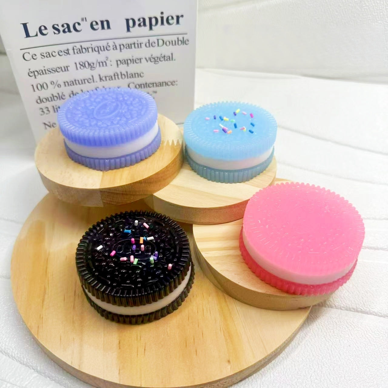TPR Oreo Squishy Toy Stress Relief Sensory Squeeze Toy