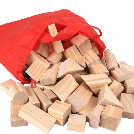Wooden Building Blocks Educational Heap Tower Toy