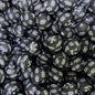 50Pcs 15mm Leaf Print Silicone Beads Printed Design