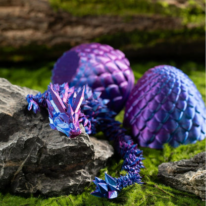 Dragon Egg 3D Printed Fidget Toy Articulated Flexible 2