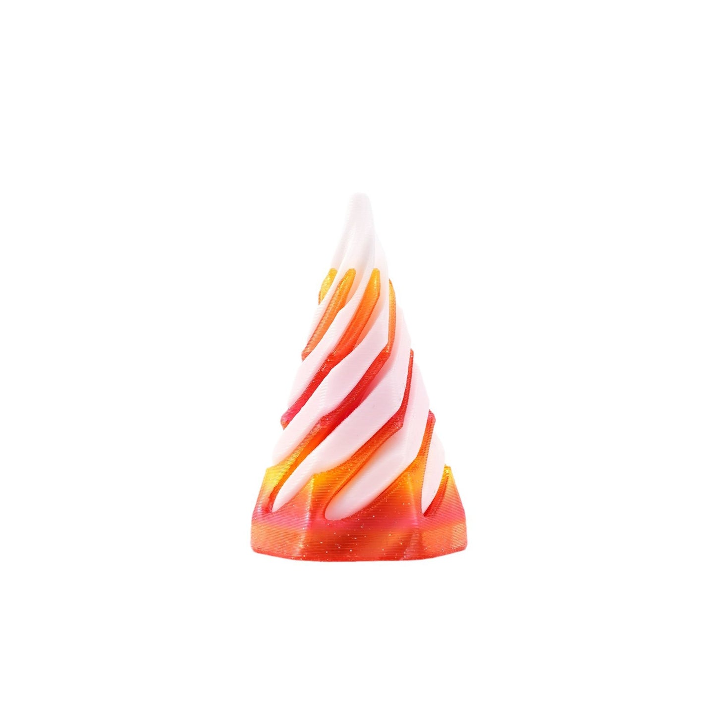 3D Printed Fidget Toy Flexible Spiral Cones 5cm