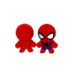 Silicone 3D Focal Beads Red Blue Alien Baby Large Ears Front Facing