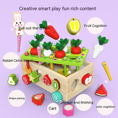 Wooden Farm Orchard Shape Matching Montessori Toys for Toddlers 6