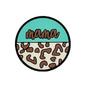 20pcs Silicone Focal Beads Mama Round Leopard Print Half 3