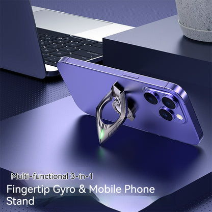 Zinc Alloy Fidget Spinner 3-in-1 Fingertip Gyro Mobile Stand
