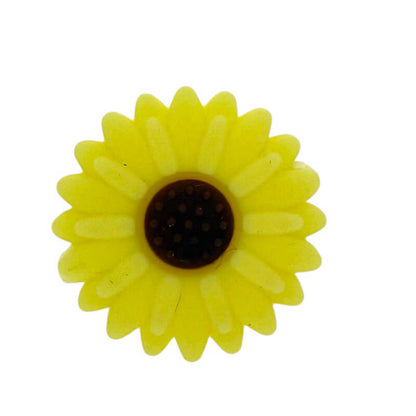 20Pcs Silicone Focal Beads Daisy Sunflower Front Facing Design 38