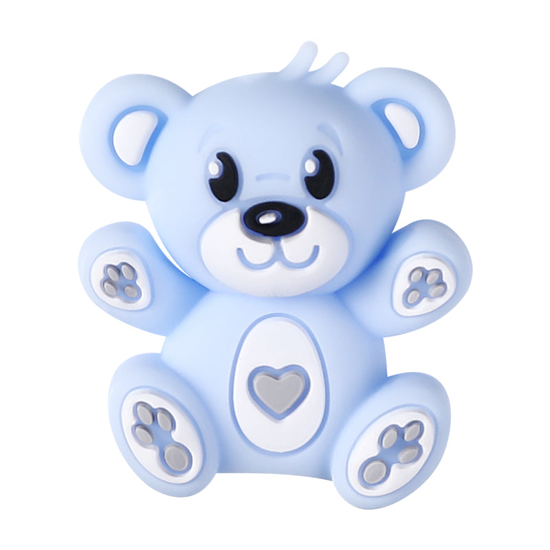 Silicone 3D Focal Beads Hug Bear Sitting Pose 15