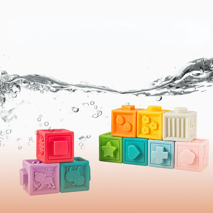 Plastic Building Blocks Early Education Toy for Babies 0-1 Year Old 5