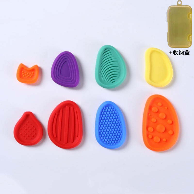Sensory Stone Silicone Tactile Fidget Toy Worry Stone Stress Relieving