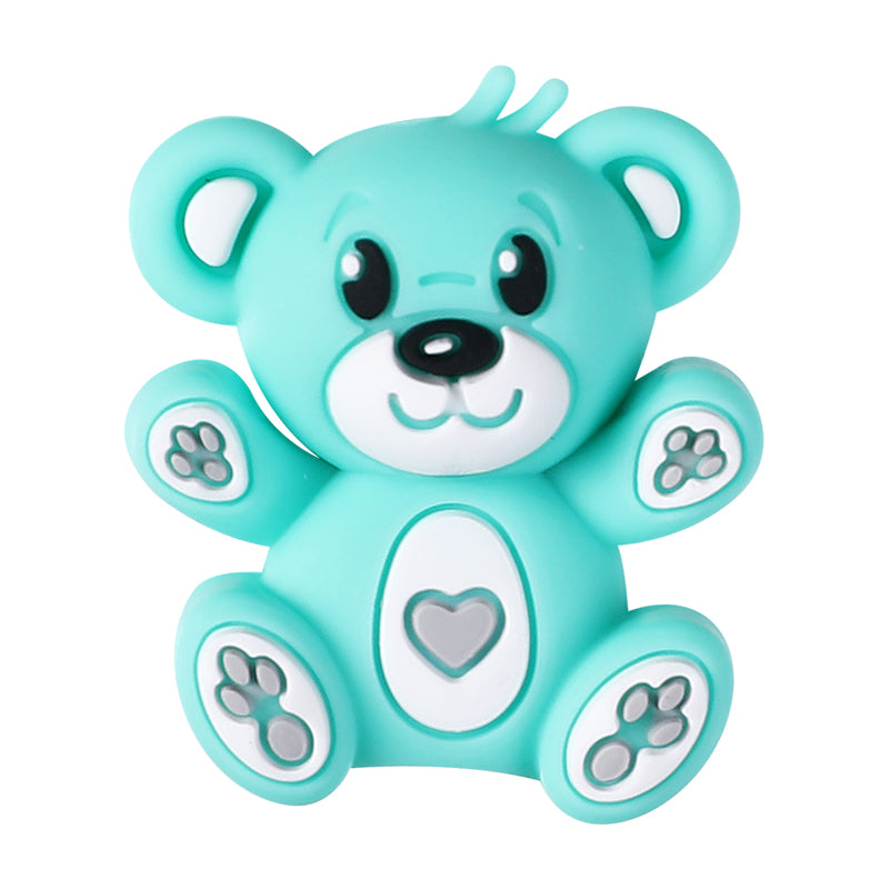 Silicone 3D Focal Beads Hug Bear Sitting Pose 11
