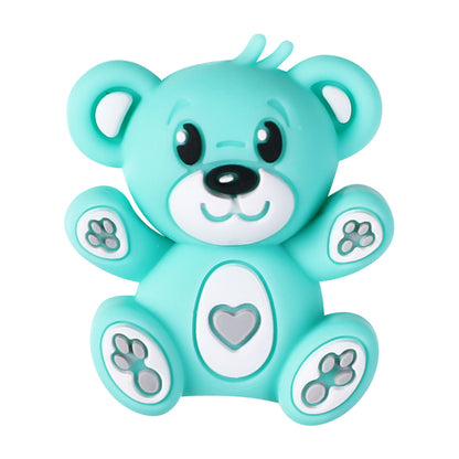 Silicone 3D Focal Beads Hug Bear Sitting Pose 11