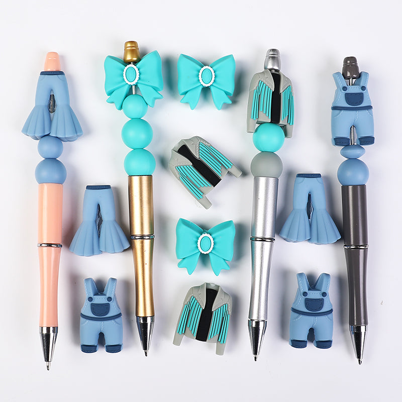 20Pcs Silicone 3D Focal Beads Jeans Denim Shirt Clothing Details 7