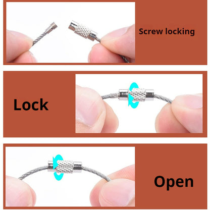 20pcs Stainless Steel Beadable Cup Charm Wire 1.5mm x 110-200mm 4