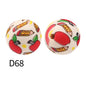 50pcs 15mm Rhombus Printed Silicone Beads Colorful Design 36