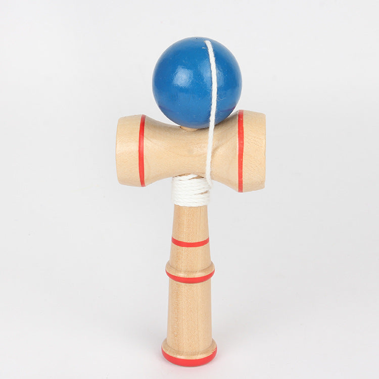 Wooden Trick Ball Toy Classic Dexterity Skill for Kids 13cm 3