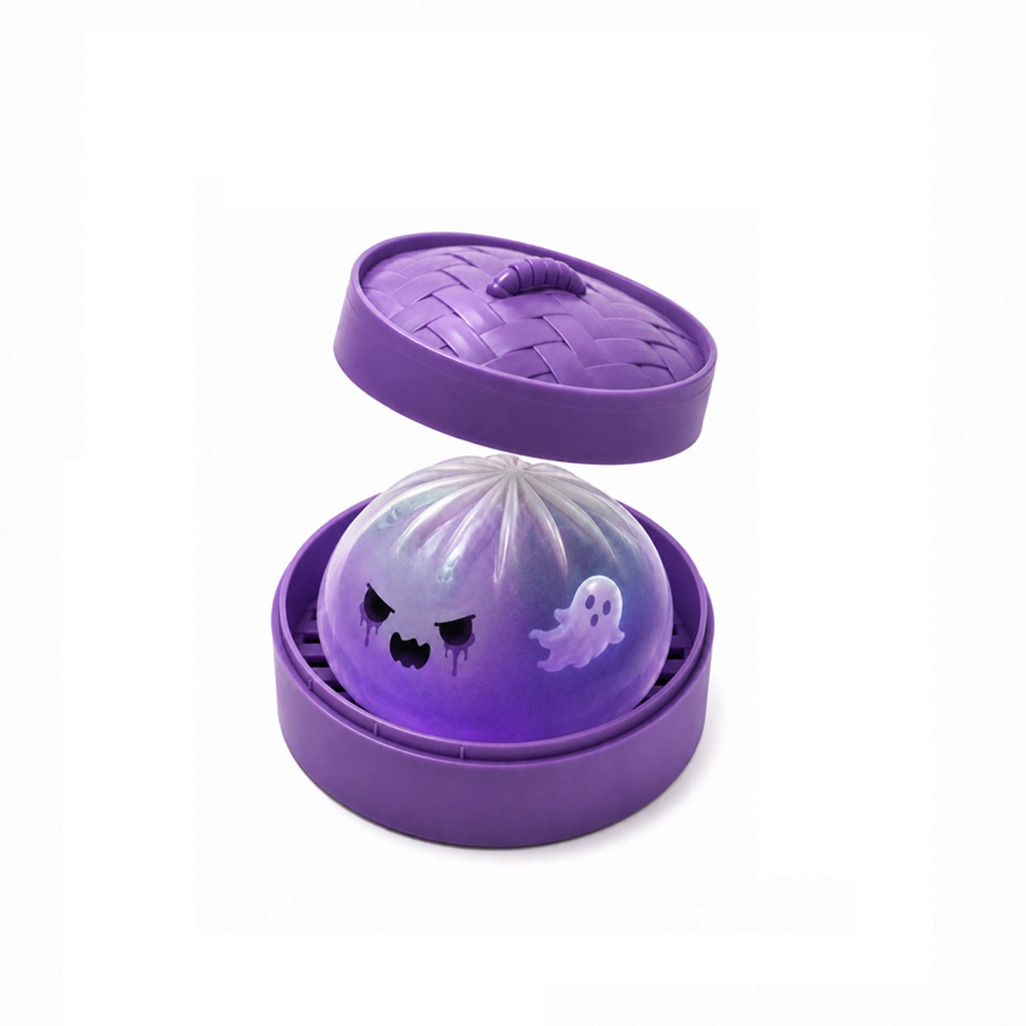 PU Squishy Halloween Ghost Sensory Stress Steamed Stuffed Bun Relief Squeeze Toy 3