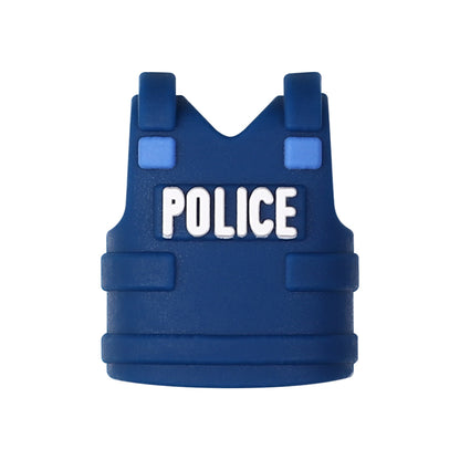 20Pcs Silicone 3D Focal Beads Doctor Police Firefighter Career Medical Theme 12