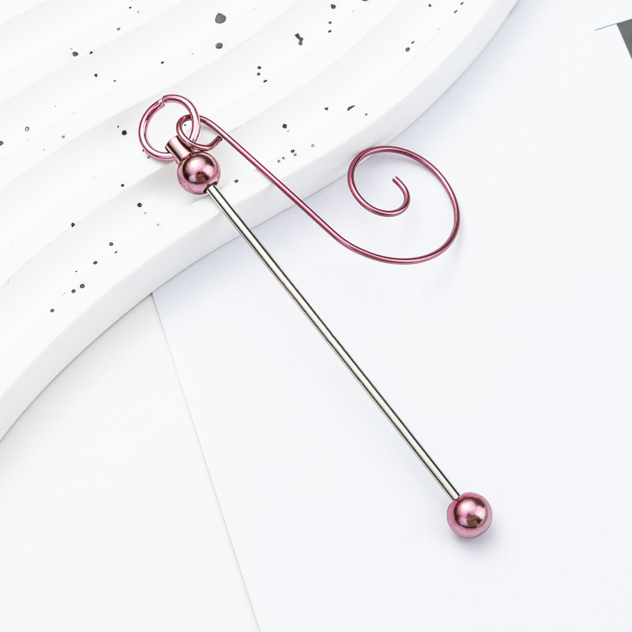Beadable Hook Christmas DIY Decorative Supplies Metal Craft Gift 6