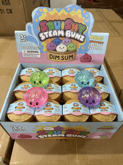 TPR Smiling Dumpling Squishy Squeeze Toy Sensory Stress Relief 15