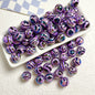 10pcs 16mm Zebra Stripe Round Acrylic Beads UV Finish 8