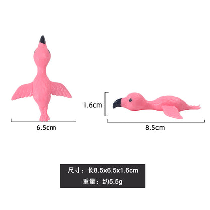 TPR Flamingo Finger Launcher Fidget Toy Novelty Sensory Toy 2