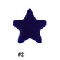 45mm Star Silicone Beads 50pcs