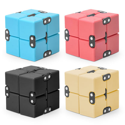 Plastic Infinity Cube Fidget Toy for Kids and Adults 8x4x2cm