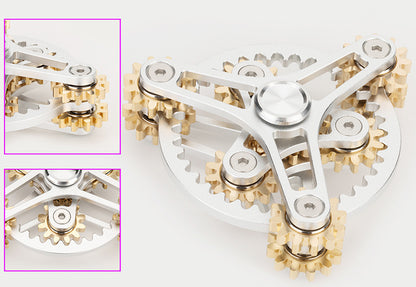 Metal Gear Fidget Spinner Linkage Rotation Hand Spinner Gyroscope 3