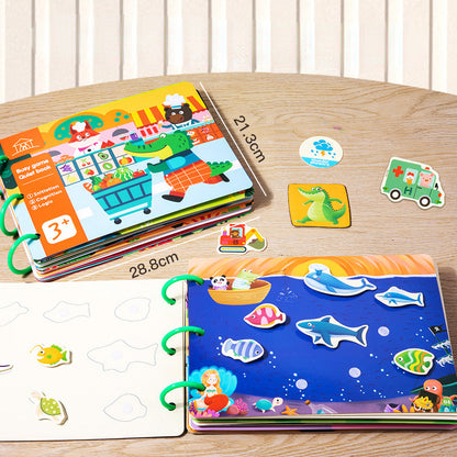 Educational Montessori Toys Quiet Sticker Activity Book for Kids 5